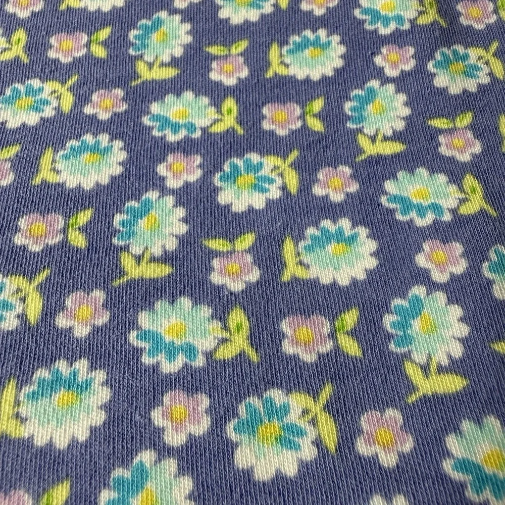 Vtg Gymboree 1998 Watercolors Blanket Orchid Floral Purple Rainbow Tag Rare